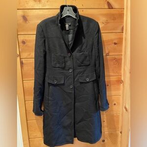 BCBGMAXAZRIA Women's 100% Wool Trench Coat